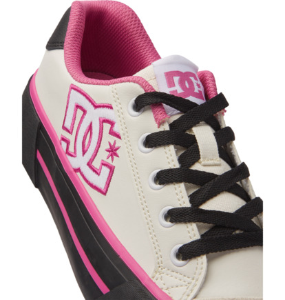 Tenisky DC Shoes Chelsea Platform Damske Biele Čierne Ruzove | DC-6740582