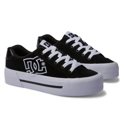 Tenisky DC Shoes Chelsea Platform Damske Čierne Biele | DC-8693215