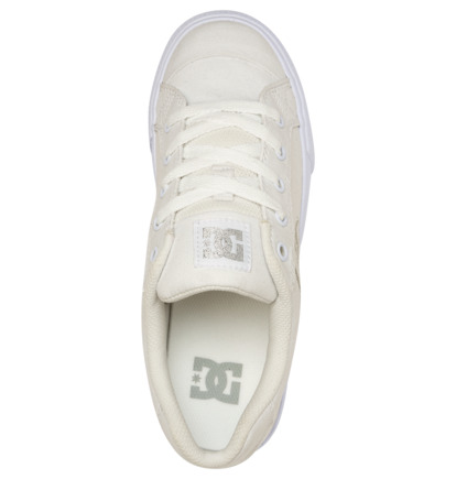 Tenisky DC Shoes Chelsea Tx Damske Biele Strieborne | DC-1076825