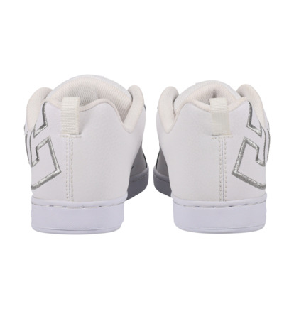 Tenisky DC Shoes Court Graffik Damske Biele Strieborne | DC-3514802