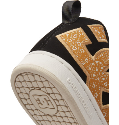 Tenisky DC Shoes Court Graffik Damske Čierne Zlate | DC-1975204