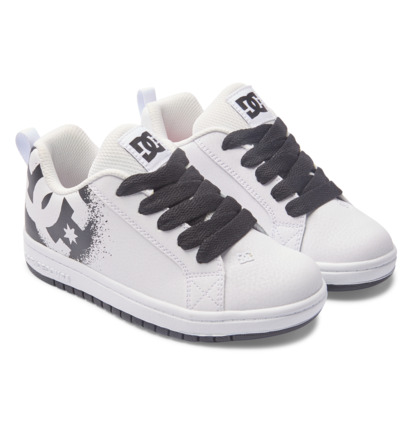 Tenisky DC Shoes Court Graffik Detske Čierne | DC-2863041