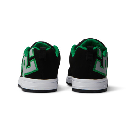 Tenisky DC Shoes Court Graffik Detske Čierne Zelene | DC-5924836