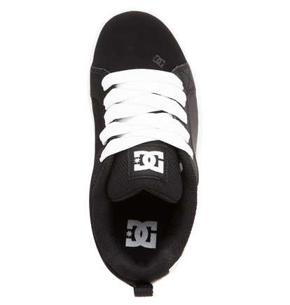 Tenisky DC Shoes Court Graffik Detske Čierne Biele | DC-5964371