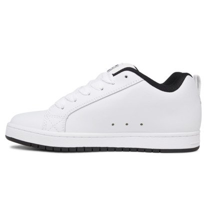 Tenisky DC Shoes Court Graffik Panske Biele Čierne Čierne | DC-8409512