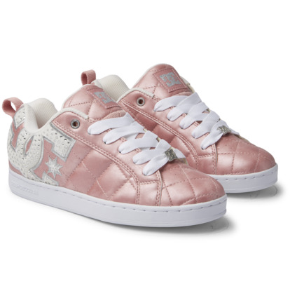 Tenisky DC Shoes Court Graffik SE Damske Ruzove Strieborne | DC-8975301