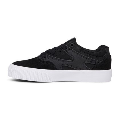 Tenisky DC Shoes Kalis Vulc Detske Čierne Čierne Biele | DC-9174260