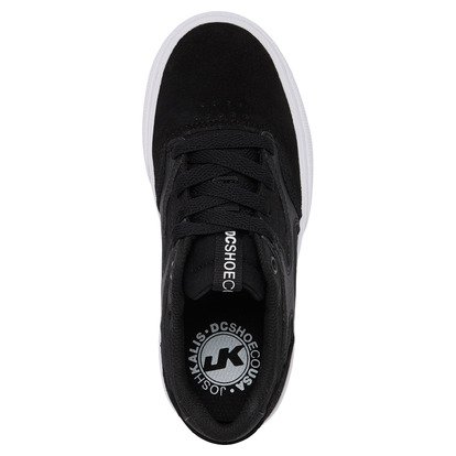 Tenisky DC Shoes Kalis Vulc Detske Čierne Čierne Biele | DC-9174260