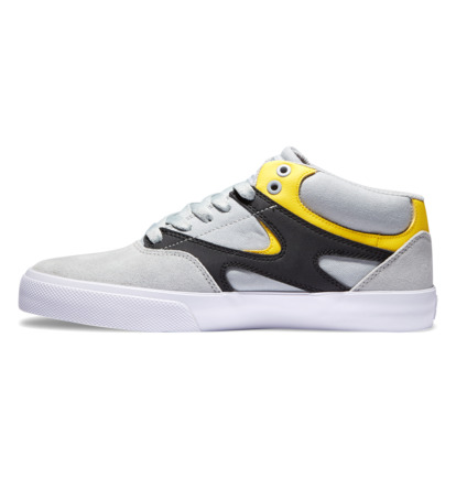 Tenisky DC Shoes Kalis Vulc Mid Panske Siva Čierne Žlté | DC-9126074