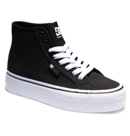 Tenisky DC Shoes Manual Hi Platform High-Top Damske Čierne Biele | DC-6790481