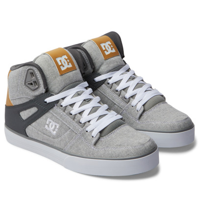 Tenisky DC Shoes Pure High-Top Panske Siva Siva Biele | DC-8795012