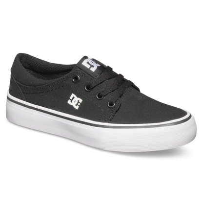 Tenisky DC Shoes Trase Tx Detske Čierne Biele | DC-8421593