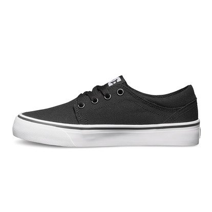 Tenisky DC Shoes Trase Tx Detske Čierne Biele | DC-8421593