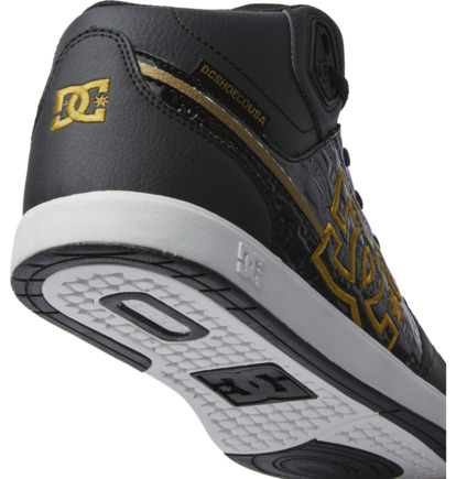 Tenisky DC Shoes University High Top Damske Čierne Zlate | DC-7105634