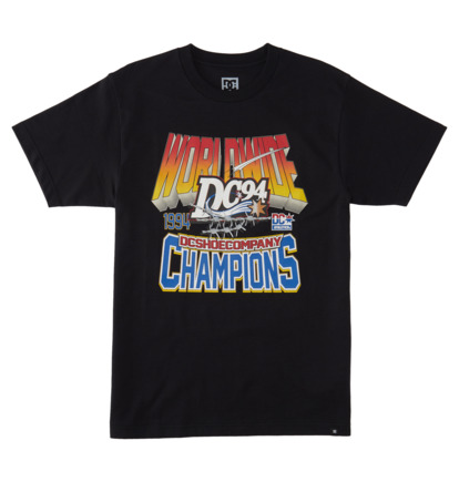 Tricko DC Shoes 94 Champs Panske Čierne | DC-5614720