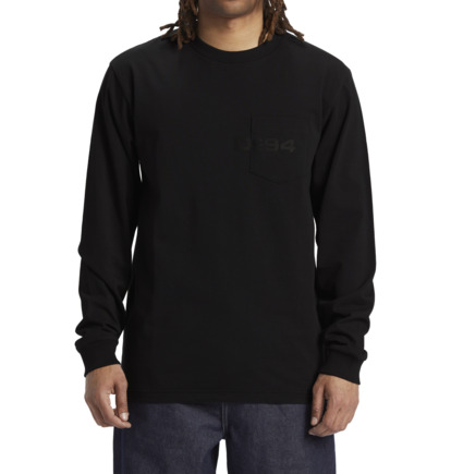 Tricko DC Shoes DC 1994 Long Sleeve Pocket Panske Čierne | DC-6459371