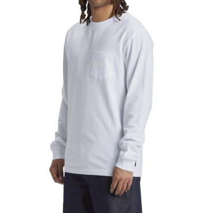 Tricko DC Shoes DC 1994 Long Sleeve Pocket Panske Biele | DC-6839541