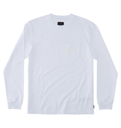 Tricko DC Shoes DC 1994 Long Sleeve Pocket Panske Biele | DC-6839541