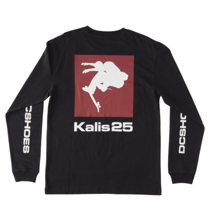 Tricko DC Shoes Kalis 25 Long Sleeve Panske Čierne | DC-1483576