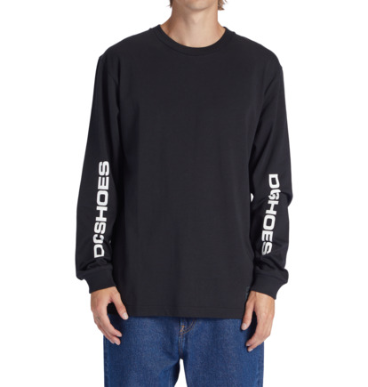 Tricko DC Shoes Kalis 25 Long Sleeve Panske Čierne | DC-1483576