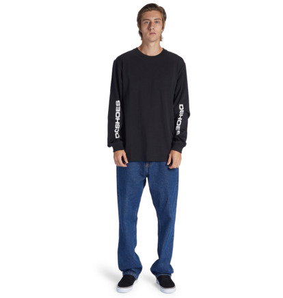 Tricko DC Shoes Kalis 25 Long Sleeve Panske Čierne | DC-1483576