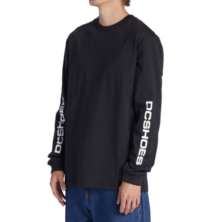 Tricko DC Shoes Kalis 25 Long Sleeve Panske Čierne | DC-1483576