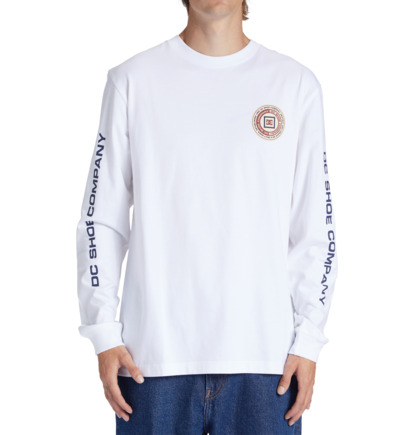 Tricko DC Shoes Old Head Long Sleeve Panske Biele | DC-6548921