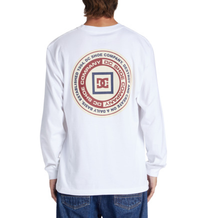 Tricko DC Shoes Old Head Long Sleeve Panske Biele | DC-6548921