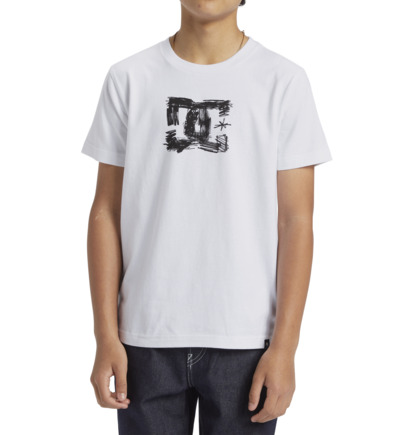 Tricko DC Shoes Sketchy Detske Biele | DC-1954023