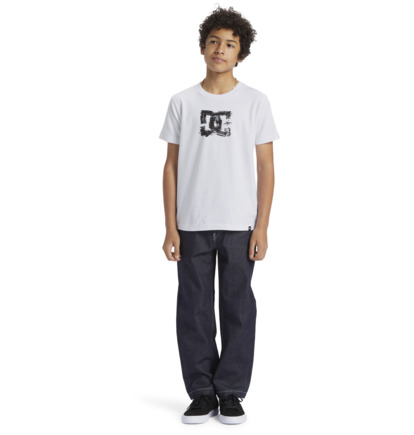 Tricko DC Shoes Sketchy Detske Biele | DC-1954023