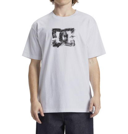 Tricko DC Shoes Sketchy Panske Biele | DC-1842036