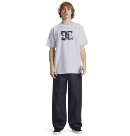 Tricko DC Shoes Sketchy Panske Biele | DC-1842036