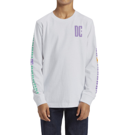 Tricko DC Shoes Sportster Long Sleeve Detske Biele | DC-5368709