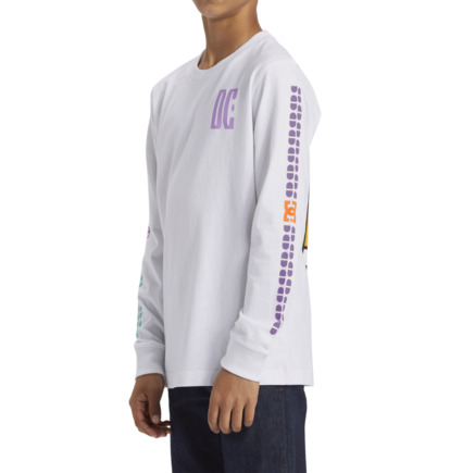 Tricko DC Shoes Sportster Long Sleeve Detske Biele | DC-5368709