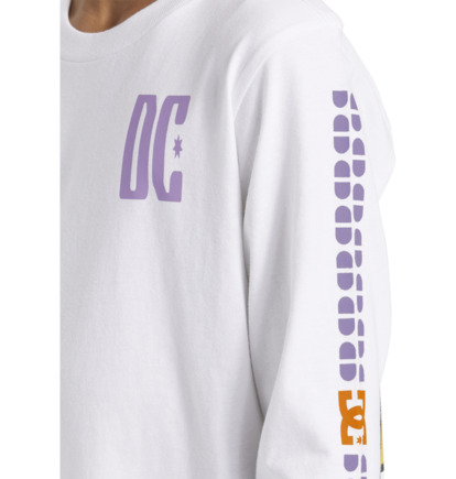 Tricko DC Shoes Sportster Long Sleeve Detske Biele | DC-5368709