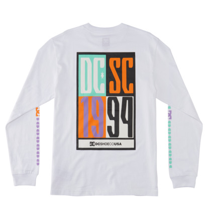 Tricko DC Shoes Sportster Long Sleeve Panske Biele | DC-4823971