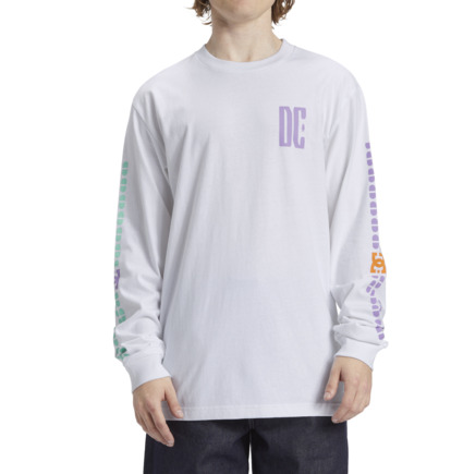 Tricko DC Shoes Sportster Long Sleeve Panske Biele | DC-4823971