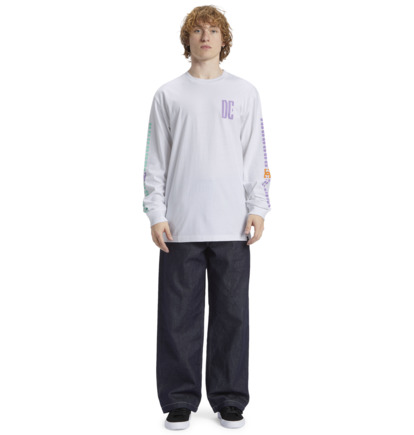 Tricko DC Shoes Sportster Long Sleeve Panske Biele | DC-4823971