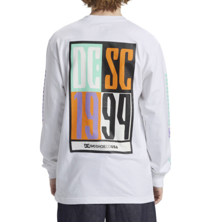 Tricko DC Shoes Sportster Long Sleeve Panske Biele | DC-4823971