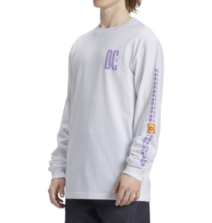 Tricko DC Shoes Sportster Long Sleeve Panske Biele | DC-4823971