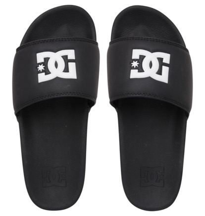 Zabky DC Shoes DC Slide Platform Slider Damske Čierne Čierne Biele | DC-4835107