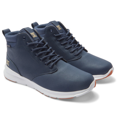 Zimne Topanky DC Shoes Mason 2 Water Resistant Leather Panske Námornícka Modrá Biele | DC-7245038