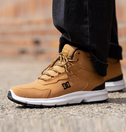 Zimne Topanky DC Shoes Mutiny Water Resistant Leather Panske Hnede Čierne | DC-2197608