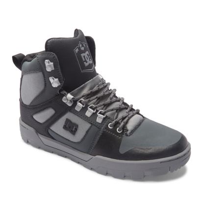 Zimne Topanky DC Shoes Pure Hi Water Resistant Panske Čierne Siva Čierne | DC-7962058