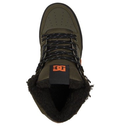 Zimne Topanky DC Shoes Pure High WNT Panske Olivovo Zelená Oranžové | DC-9470268