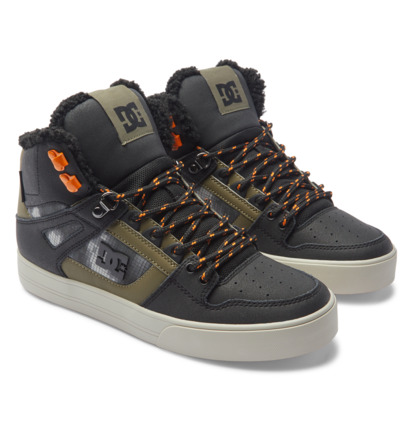 Zimne Topanky DC Shoes Pure High WNT Panske Čierne Zelene | DC-7863945