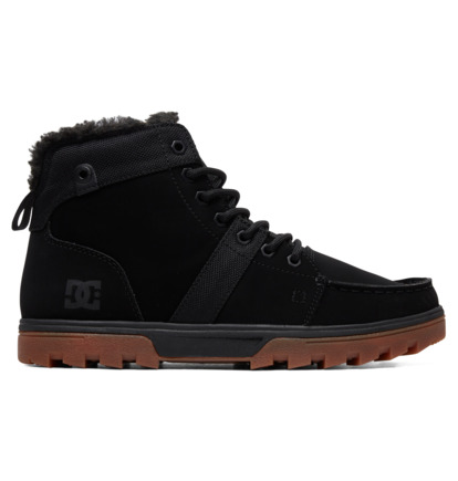 Zimne Topanky DC Shoes Woodland Sherpa Lined Leather Panske Čierne | DC-3658470