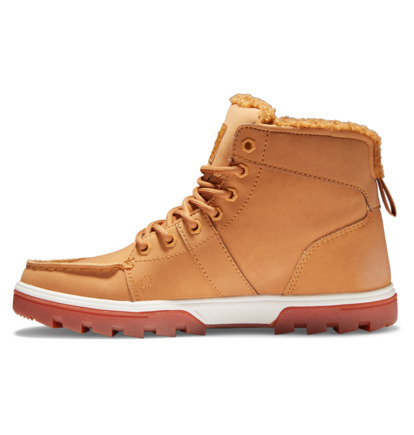 Zimne Topanky DC Shoes Woodland Sherpa Lined Leather Panske Hnede Čokoláda | DC-3520819