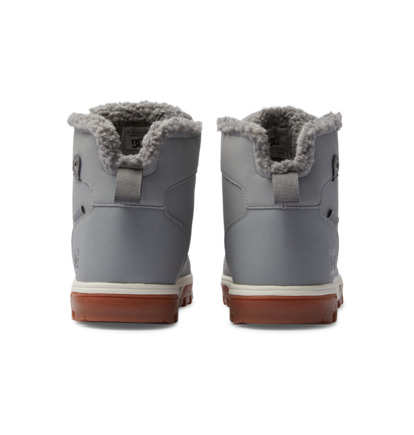 Zimne Topanky DC Shoes Woodland Sherpa Lined Leather Panske Siva | DC-1957084