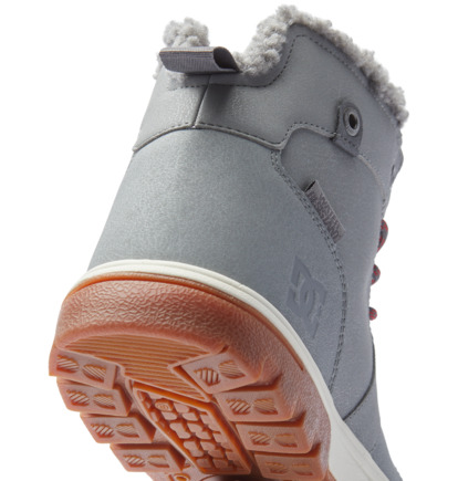 Zimne Topanky DC Shoes Woodland Sherpa Lined Leather Panske Siva | DC-1957084